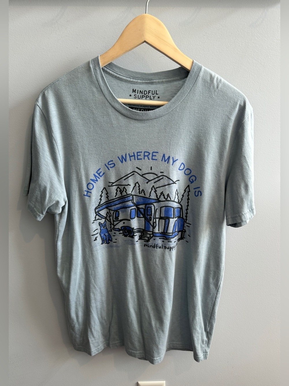 Mindful Supply Light Blue Graphic Tee - Medium